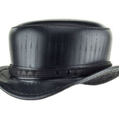 Fitted Festival Costume Hat With Short Brim, Fitted Brimmed Costume Hat For Festival, Fitted Leather Top Hat With High Crown, Festival Gothic Fitted Top Hat, Fitted Gothic Top Hat For Festivals, Adjustable High Crown Punk Mini Hats, Adjustable Punk Style Mini Hats For Festival, Gothic Fitted Hat With Short Brim, Punk High Crown Top Hat For Festivals