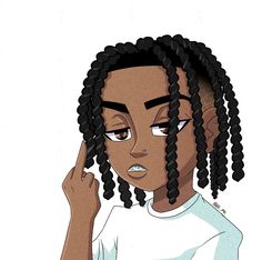 "weluvyouleo!" on Instagram: “Tag @lilbenny 🙏 Art by me @hhl_rr #lilbenny #illustration #digitalillustration #digitalart #digitalartwork #digitalartist…” Wolf With Red Eyes, The Boondocks Cartoon, Boondocks Drawings, Savage Wallpapers, Anime Demon Boy, Album Art Design, Image Swag, Comic Style Art, Black Cartoon Characters