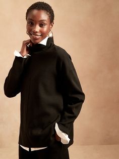 Turtleneck Tunic Sweater | Banana Republic Banana Republic Outfits 2022, Turtleneck Tunic Sweater, Turtleneck Tunic, Business Attire Women, Winter Attire, Wedding Clothes, Professional Attire, Knit Turtleneck, Knit Turtleneck Sweater