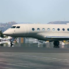 an airplane that is sitting on the runway