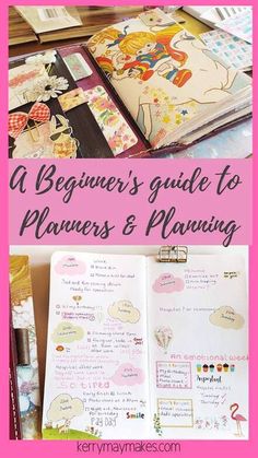 a beginner's guide to plannering and planning with text overlay that reads, a beginner's guide to planners & planning