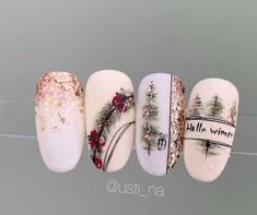 Arrow Nails, Festive Nail Art, Different Nail Designs, Sweater Nails, Blush Nails, Winter Nail Designs