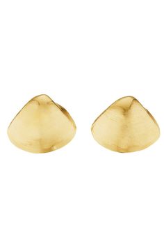 CADAR-70's Shell Earrings-YELLOW GOLD Yellow Gold Shell-shaped Earrings, Yellow Gold Shell-shaped Earrings For Pierced Ears, Elegant Shell-shaped Yellow Gold Earrings, Elegant Yellow Gold Shell Earrings, Gold Outfit, Marissa Collections, Discount Jewelry, Jewel Box, Fine Jewels