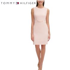 Gorgeous New With Tags Tommy Hilfiger Dress. Scuba Crepe Sheath Dress In Pink. Gold Toned Hardware. Zippered Back. Very Tailored Looking. Size Is 2. Lined Interior. 16.5” Ptp 38” Length Fitted Sleeveless Tommy Hilfiger Dress, Tommy Hilfiger Fitted Sleeveless Dress, Tommy Hilfiger Summer Dress For Workwear, Tommy Hilfiger Dress For Summer Workwear, Feminine Fitted Bodycon Dress For Work, Chic Tommy Hilfiger Dresses For Work, Elegant Sleeveless Tommy Hilfiger Dresses, Fitted Tommy Hilfiger Sheath Dress, Tommy Hilfiger Fitted Sheath Dress