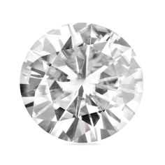 a round cut diamond on a white background