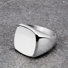 Solid Silver Pinky Ring for Man Classic Plain Simple Band Silver Pinky Ring, Mens Pinky Ring, Simple Band, Pinky Ring, Mirrored Sunglasses, 925 Silver, Rings For Men, Ring Size, Im Not Perfect