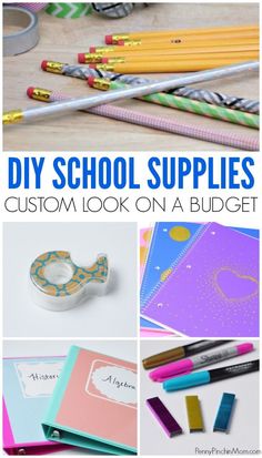 diy school supplies that are great for kids to use on their homeschool