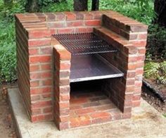 an image of a fire pit made out of bricks