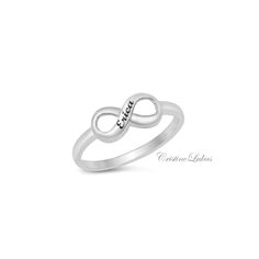 Simply timeless infinity ring for any occasion. Order in Solid Gold or Sterling Silver: Yellow Gold Rose Gold or White Gold. Beautiful gift for birthdays. graduation, back to school, Christmas and etc. Metal options: Sterling Silver Gold Over Silver Rose Over Silver 10k Solid Gold (Yellow, Rose or White) 14K Solid Gold (Yellow, Rose or White) Please message us if you need 18k gold. Sizes: 5 to 11 --------- Production and Shipping-------- 10-15 days for production and 2-4 days for shipping. Custom Promise Ring, Ring With Name, Infinity Ring, Ring Engagement, Stackable Rings, Silver Roses, Yellow Rose, Promise Ring, Gold Yellow