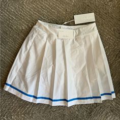 -Brand New With Tags -Has Built In Shorts/Liner High-waist School Uniform Bottoms For Summer, High Waist School Uniform Bottoms For Summer, Preppy Pleated Bottoms For Spring, Spring Short Tennis Skirt For School, Spring School Tennis Skirt, White High-waist Bottoms For School, Summer School Uniform Cotton Bottoms, Blue Preppy Tennis Skirt For Spring, Preppy Spring Bottoms For School