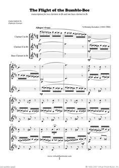 the flight of the bumble - bee sheet music