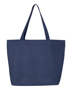 25L Zippered Tote - NAVY - ONE SIZE | Q-Tees 25L Zippered Tote Bag in Navy Blue | Canvas Branded Tote Bags, Zippered Tote Bag, Shopping Totes, Zipper Tote Bag, Zippered Tote, Blue Canvas, Wholesale Clothing, Free Bag, Online Shopping Clothes