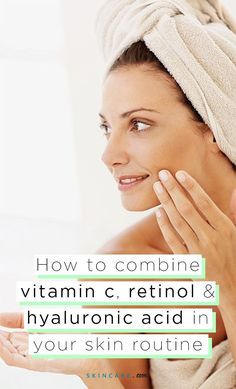 Skin Care That Works Together, What Skin Care Products To Use Together, Order To Use Skin Care Products, Skin Care Routine For Wrinkles, Aesthetics Skin Care, Vitamin C And Hyaluronic Serum How To Use, Skin Care With Retinol, What Not To Use With Retinol, Best Aging Skin Care Products