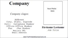 a business card with the name and address