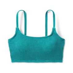 Kona Sol - Women's Pucker Textured Square Neck Bikini Top - Turquoise Green - S(4-6) -Size: Small (4-6) Women's -Measurements: Please See Photos Above For All Measurements -Material: Please See Photos For Materials Tag -Condition: New With Tags -Colors May Slightly Vary From Photography Lighting -Will Ship In One Business Day Package Weight: 8 Oz Package Dimensions: 9 X 6 X 2 In I Ship Items Out Every Day So Expect A Quick Delivery! Please Feel Free To Ask Any Questions You May Have. I Answer Mo Beach Tops With Adjustable Straps Triangle Top, Beach Tops With Adjustable Straps And Triangle Top, Bra Friendly Tops For Poolside And Beach Season, Fitted Beachy Tops For Poolside, Bra Friendly Sleeveless Tops For Sunbathing, Sleeveless Bra Friendly Tops For Sunbathing, Fitted Tops For Poolside Vacation, Sleeveless Bra-friendly Tops For Sunbathing, Summer Seamless Beach Top