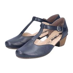 Rieker Croatia Women's Shoes, Blue Rieker Croatia Women's Shoes Color: Blue Main Features:  Stylish design with a 4cm block heel  Made of high-quality smooth leather  Durable PU sole for long-lasting wear   Care Instructions: Remove dust and dirt with a soft shoe brush or a lint-free, slightly damp cloth. Blue Round Toe Block Heels With Stacked Heel, Blue Block Heels With Padded Heel And Round Toe, Blue Leather Round Toe Court Shoes, Blue Leather Flats, Shoe Brushes, Soft Shoes, Block Heel Shoes, Shoes Blue, Leather Block Heels