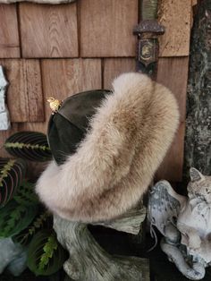 Please message me directly before purchasing.  intriguingd@gmail.com Beautiful and unique, this fur is recycledfrom a fur coat.  it has unique qualities.  Every hat I make is never the same.  This hat is a historical replica of an original.   Two of my Mongol hats have been in a commercial and museums.  All my furs and leathers that I use in my hats are acquired from recycled leathers and furs I do not use new pelts.  My linings are new material.   I line all my hats because it makes a nice fini Nordic Clothing, Viking Hat, Mongolian Fur, Viking Style, Trapper Hats, Millinery Hats, Fur Hat, Recycled Leather, Green Suede