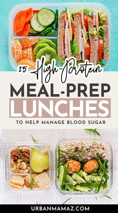 High-Protein Meal-Prep Lunches Protein Meal Ideas Healthy, High Protein No Sugar Meals, High Protein Lean Meals, High Protein Lunch Ideas For Kids, Healthy Protein Lunch Ideas, High Protein Meal Prep Lunch, High Protein Lunch Meal Prep, Healthy Lunchables, High Protein Lunch Ideas