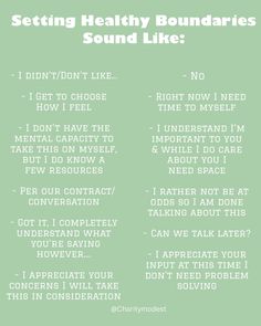 Establishing healthy boundaries is imperative, here’s many reasons why you should establish healthy boundaries: 🌿Avoid burnout 🌿Honor your needs 🌿Improved Relationships 🌿Decrease stress 🌿Retain our identity 🌿Setting personal boundaries 🌿Ensure your physical and emotional comfort 🌿Increased respect 🌿To feel safe in a relationship Boundaries help determine what is and is not okay in a relationship; whether that be with friends, partners, co-workers, bosses, or family members. Ideally, we put ... Internal Boundaries, Boundaries Family, Boundaries With Family Members, Boundaries In Relationships, Enmeshed Family Boundaries, Boundaries To Set In A Relationship, How To Create Healthy Boundaries, Healthy Boundaries In A Relationship