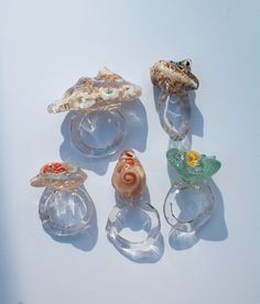 a collection of statement rings, called "sea memories" you can choose one, you like the most each ring can be adjusted to your size, just leave me a note indicating your ring size i made them using shells and pieces of sea glass, found on different beaches around the world rings are made of transparent resin, miniature people figurines inside are hand painted each ring is absolutely one of a kind Taxidermy Jewelry, Miniature People, Aesthetic Rings, Mermaid Aesthetic, Fun Clothes, Transparent Resin, Beaded Necklace Diy, Plastic Ring, Shell Ring