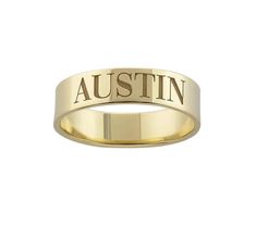 "Personalized name ring in gold or silver!! Engrave anything you like! 10 character limit Would make a great gift for yourself or a loved one!! Ring is: -sterling silver -14K gold plated -stamped \"925\" You can order your initial, name, kids names, etc. ** in the \"letter to seller\" section please include your email address and what you want personalized on your ring** Free shipping in the US! If you have questions please don't hesitate to ask. Happy shopping!!" Personalized 14k Gold Initial Ring, Personalized Nameplate Promise Ring, Classic Gold Engraved Ring With Custom Name, Engraved Nameplate Ring For Promise, Classic Rings With Custom Name For Personalized Gift, Classic Engraved Ring With Custom Name For Promise, Classic Custom Name Rings For Personalized Gift, Gold Engraved Name Ring For Promise, Customizable Gold Engraved Ring For Promise