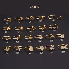 [MATERIAL]: Gold plated on copper and brass, zircon. Hypoallergenic. [GAUGE]: 20 (or 0.8mm). [PLEASE NOTE]: Price is for single cuff only, not a pair of cuffs. Adjustable Gold Nose Rings As Gifts, Adjustable Gold Nose Rings For Gift, Adjustable Gold Nose Ring, Gold Hypoallergenic Nose Rings For Anniversary, Fake Nose Ring, Clean Sterling Silver, Fake Nose Rings, Fake Nose, Nose Jewelry