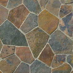 an image of a stone wall that looks like it is made out of different colors