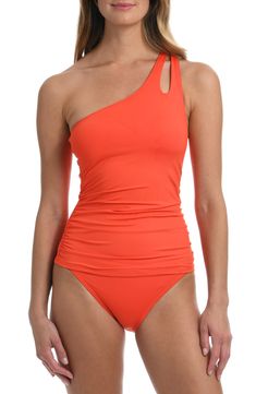 Feel like a goddess in this ruched one-shoulder tankini colored in a solid hue for versatile styling. One-shoulder neck Adjustable strap Partially lined, with removable soft cups 83% nylon, 17% elastane Hand wash, line dry Imported Women's Clothing Bathing Suit Bottoms, A Goddess, Swim Tankini, Swim Suit Bottoms, Swim Bottoms, Swimsuit Cover, Tankini Top, Feel Like, Tankini