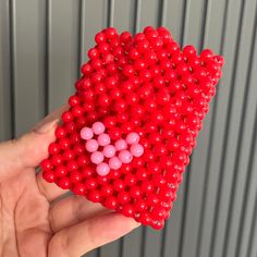 Card holder bead bag Red Phone Bag With Card Slots As Gift, Rectangular Bags With Card Slots For Valentine's Day, Trendy Rectangular Card Holder As Gift, Trendy Rectangular Card Holder Gift, Rectangular Wallets For Daily Use On Valentine's Day, Rectangular Beaded Wallet As A Gift, Rectangular Beaded Wallets As Gift, Rectangular Beaded Wallet As Gift, Rectangular Beaded Wallet