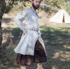 Medieval Viking Undertunic "Olaf the Woodman" Bohemian Linen Medieval Dress For Larp, Viking Style Tunic For Larp, Medieval Long Sleeve Linen Dress For Larp, Peasant Style Medieval Linen Dress For Larp, Peasant Style Linen Medieval Dress For Larp, Medieval Style Linen Dress For Larp, Medieval Linen Dress For Larp And Festivals, Medieval Linen Dress For Larp And Medieval Festivals, Peasant Style Long Sleeve Linen Medieval Dress