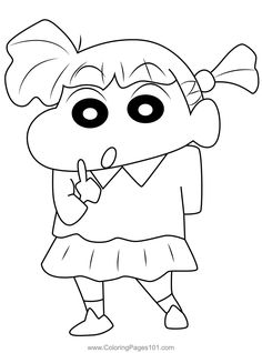 Nene Sakurada Crayon Shin chan Coloring Page Shin Chan Drawing, Artwork Wallpaper, Kids Coloring Pages