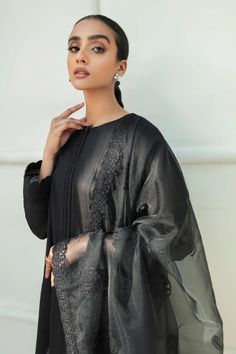 Featuring a luxurious embroidered border, this designer Organza dupatta is a timeless classic - perfect for pairing with a salwar suit for formal occasions. Its elegant design adds tasteful sophistication to any ensemble. Material: OrganzaWork: Embroidered Size: 2.28 metersCare: Dry Clean Dispatched in 1-3 business days Luxury Organza Dupatta For Ceremony, Elegant Unstitched Jamawar Lawn Suit, Elegant Salwar Kameez With Dabka Work In Jamawar, Elegant Jamawar Saree Sets, Elegant Eid Lawn Suit In Jamawar, Elegant Jamawar Lawn Suit With Resham Embroidery, Elegant Semi-stitched Jamawar Lawn Suit, Elegant Designer Jamawar Salwar Kameez, Elegant Jamawar Lawn Suit For Festive Occasions