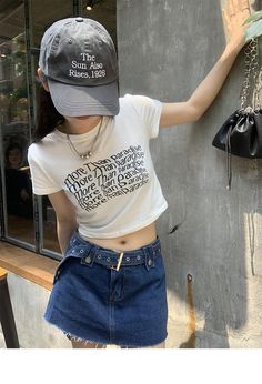 Brand Name: TonngirlsStyle: StreetwearOrigin: CN(Origin)Clothing Length: ShortDecoration: NONESleeve Style: RegularFabric Type: JERSEYMaterial: PolyesterMaterial: SpandexSleeve Length(cm): ShortFit: Fits true to size, take your normal sizePattern Them: ArtAge: Ages 18-35 Years OldTops Type: TeesSeason: SummerItem Type: TopsPlace Of Origin: China (Mainland)Gender: WOMENCollar: O-NeckPattern Type: LetterModel Number: S515Fit Type: skinnyDropshipping: yesWholesale: yesStye: Crop Top Short Sleeve Summer Grunge Aesthetic, Summer Grunge, Crop Top Short Sleeve, Y2k Crop Top, Women Y2k, Print Graphic, Grunge Aesthetic, Graphic Tees Women, Letter Print