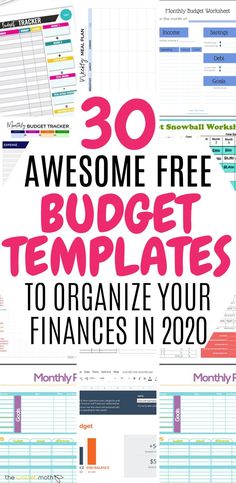 the 30 awesome free budget templates to organize your finance