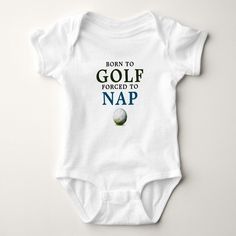 Dress your future golf pro in style with our 'Born to Golf Forced to Nap' Baby Bodysuit. This adorable bodysuit blends comfort with a touch of humor, making it the perfect outfit for your little one. Crafted for playtime and nap time alike, it's a great addition to any baby wardrobe. Get ready for smiles and sporty charm as your little golfer steals the show on and off the green! Nap Funny, Naps Funny, Baby Present, Baby Wardrobe, Baby Nap, Golf Party, Golf Theme