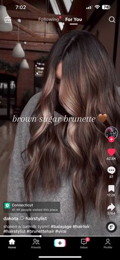 Rich Chocolate Balayage, Brunette With Mocha Highlights, Low Maintenance Ombre Brunettes, Brunette Color Melt Balayage, Dark Hair Baylage Ideas, Chocolate Brown Hair Hazel Eyes, September Hair Color Ideas Brunette, Rich Balayage Brunettes, Brunette One Color Hair