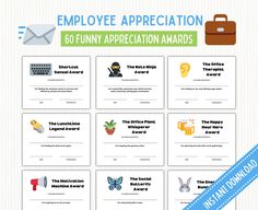 the employee appreciation award is shown in this image