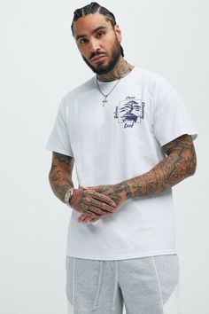 Available In White. Crew Neck Short Sleeve Screen Print 100% Cotton Disclaimer: Due To The Printing Process A Difference In Saturation May Occur. Each Garment Is Unique. Print Placement Will Vary. Imported | Mens Bonzai Short Sleeve Tee Shirt in White size XL by Fashion Nova White Relaxed Fit Top With Front Print, White Tops With Front Print And Relaxed Fit, White Top With Front Print And Relaxed Fit, White Printed Relaxed Fit Tops, White Top With Front Print In Relaxed Fit, Graphic Tees Fashion, Search By Photo, White Crew Neck, Print Placement