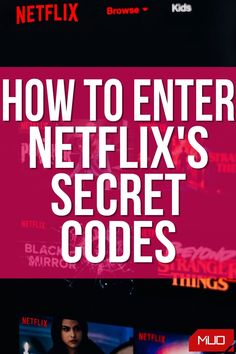 how to enter netflix's secret code