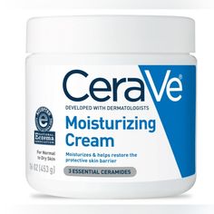 16oz Cerave Moisturizing Cream Body And Face Moisturizer For Dry Skin | With Hyaluronic Acid And Ceramides Daily Moisturizer Oil-Free Fragrance Free Non-Comedogenic Brand New Unsealed Cerave Moisturizer, Cerave Skincare, Face Moisturizer For Dry Skin, Hyaluronic Acid Moisturizer, Cerave Moisturizing Cream, Dry Skin Body, Cream Body, Cream For Dry Skin, Hydrating Moisturizer