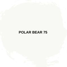 the polar bear 75 logo is shown in black and white, with an orange circle behind it