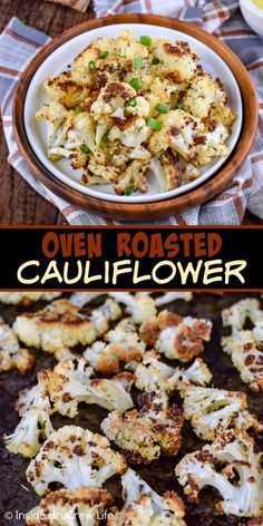 roasted cauliflower is an easy and delicious side dish