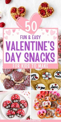 valentine's day snacks for kids to make