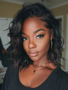 Top Summer Hairstyles for Black Women 2024: Easy, Cute, and Trendy Looks Medium Length Bob Hair Styles For Black Women, Trendy Black Women Hairstyles, Medium Length Weave Black Women, Butterfly Haircut On Black Women, Medium Hairstyle Black Women, Long Layered Bob Black Women, Long Bob Haircuts Black Women, Mid Length Hair With Layers Black Women