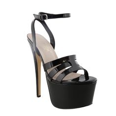 Shop Leeya-3 open toe high stiletto heels at our wholesale footwear website. Made with PU leather and adjustable buckle straps for a comfortable fit, these shoes also have cushioned insole support for extra comfort. Sleek Black Sandals With Buckle Closure, Formal Strapped Sandals With Buckle Closure, Party Heels With Buckle Closure And Straps, Party Heels With Buckle And Straps, Strapped Heels With Buckle Closure, Evening Strapped Heels With Buckle Closure, Formal Black Strapped Sandals, Formal Heels With Strapped Heel Strap, Black Patent Leather Sandals With Heel Loop