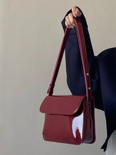 Red Crossbody Bag, Aesthetic Bags, Red Crossbody, Women Crossbody Bag, Couture Handbags, Purse For Women, Underarm Bag, Shoulder Messenger Bag, Designer Backpacks