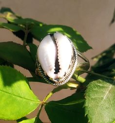 Cowrie Ring, Handmade Ring, White Stone Ring, Engagement Ring, Gifts for her Handmade Ring, Handcrafted Ring, Sterling Silver Ring, Wedding Ring, Boho Ring, Designer Ring, Handmade Jewelry, Cowrie Seashell Ring, Statement Ring, Silver Ring, Wedding Jewelry, Gifts for her, 100% handmade ring with Cowrie 92.5% sterling silver Cowrie shells are known as the most successful and the best form of currency in the various regions of the world. According to the African legends, the cowrie shells are repr Silver Shell Rings For Gift, Silver Shell-shaped Ring For Gift, Unique Silver Shell Rings, Handmade White Shell Rings, Cowrie Ring, Seashell Ring, Silver Ring Wedding, Large Stone Rings, White Stone Ring