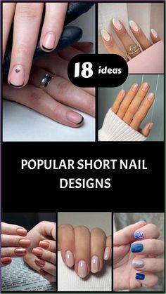 Short Nails Shellac, Cute Short Nail Ideas, Sns Nails Designs, Short Natural Nails, Short Nail Ideas, Pretty Short Nails, Shellac Nail Designs, Neutral Nail Designs, Short Nail Manicure