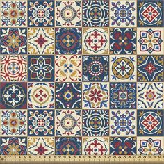 an assortment of colorful tile designs