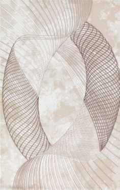 an abstract drawing with lines and curves